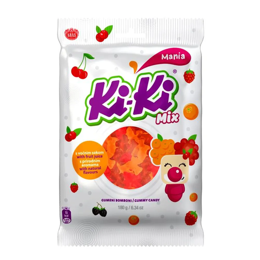 Bombon gumeni Kiki mania mix 180g