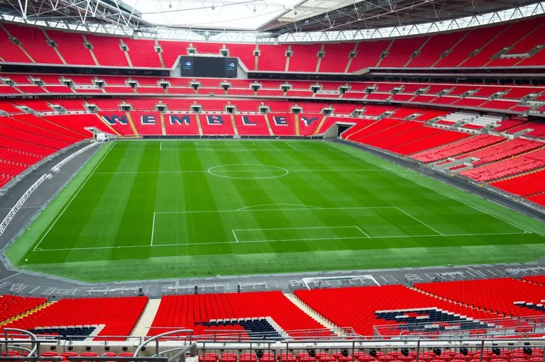 Wembley football stadium empty