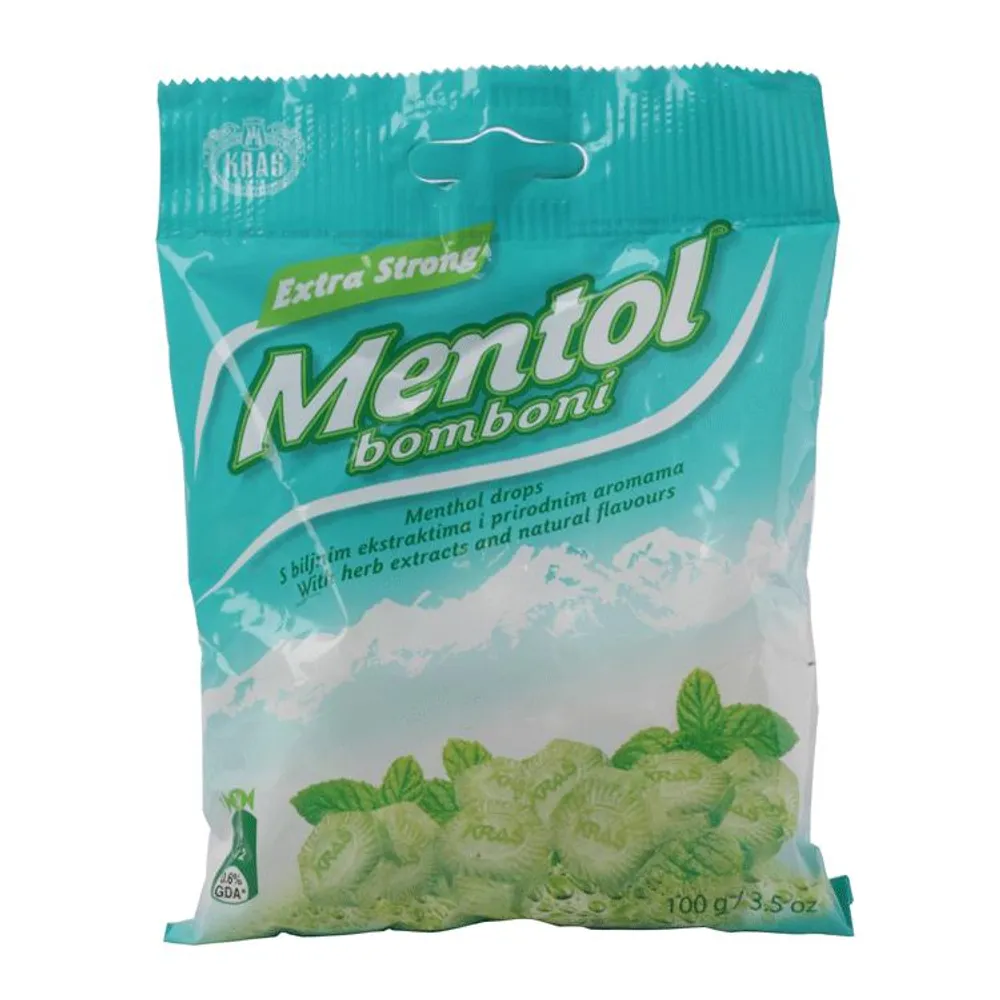 Bombon mentol extra strong 100 g Kraš