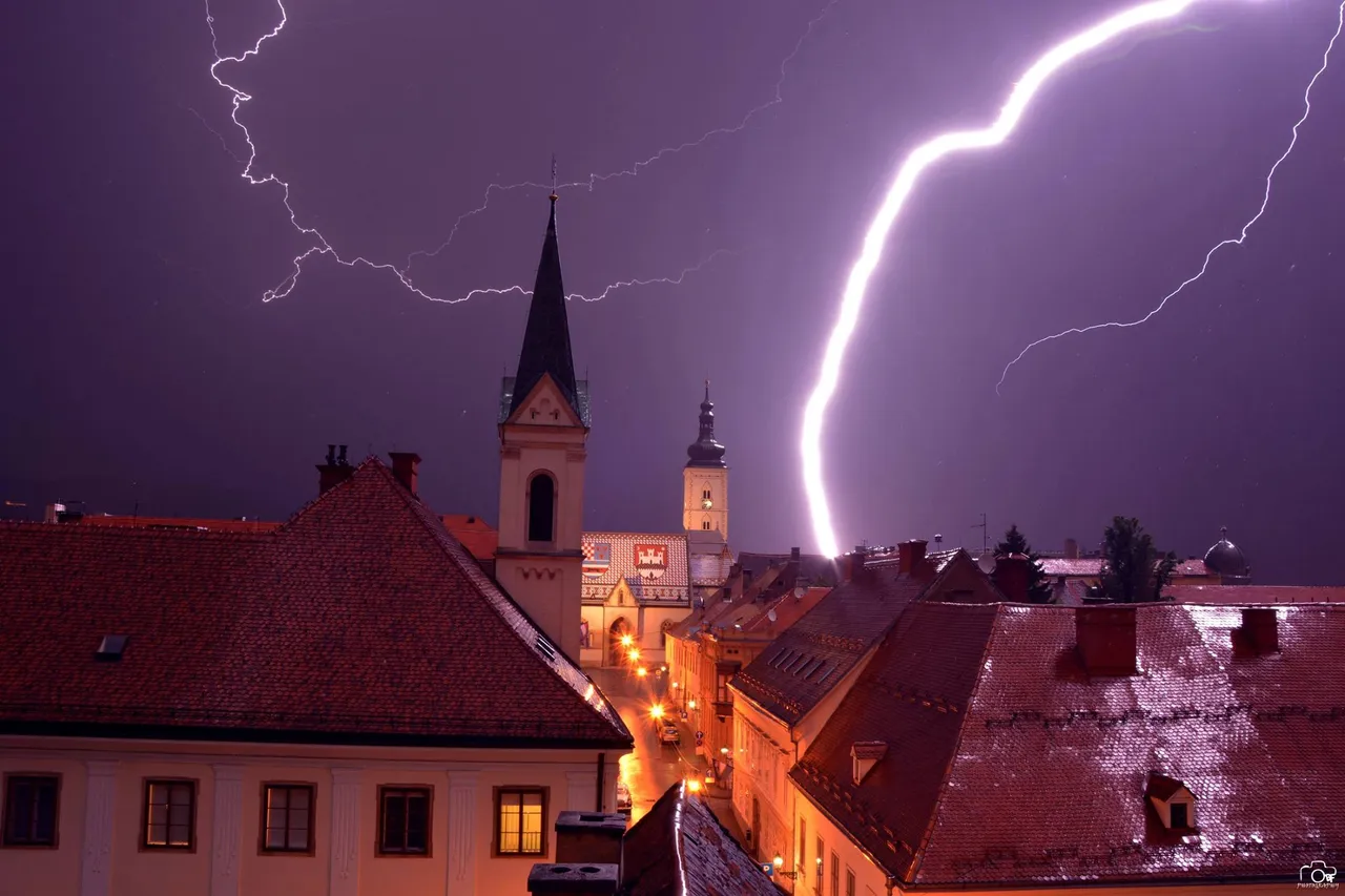 'Ovo je bilo blizu. Slikano s kule Lotrščak'