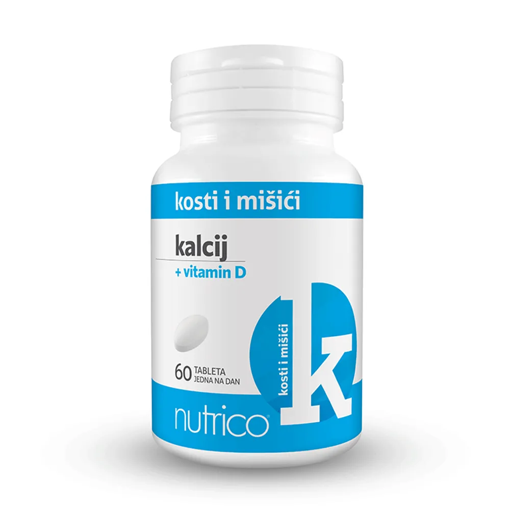 Nutrico kalcij + vitamin D 60 tableta