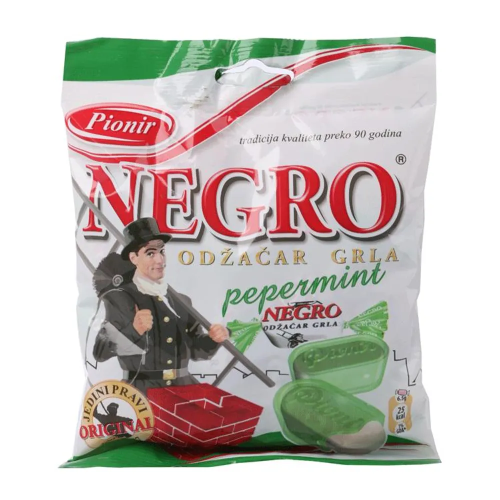 Bombon Negro pepermint 100 g