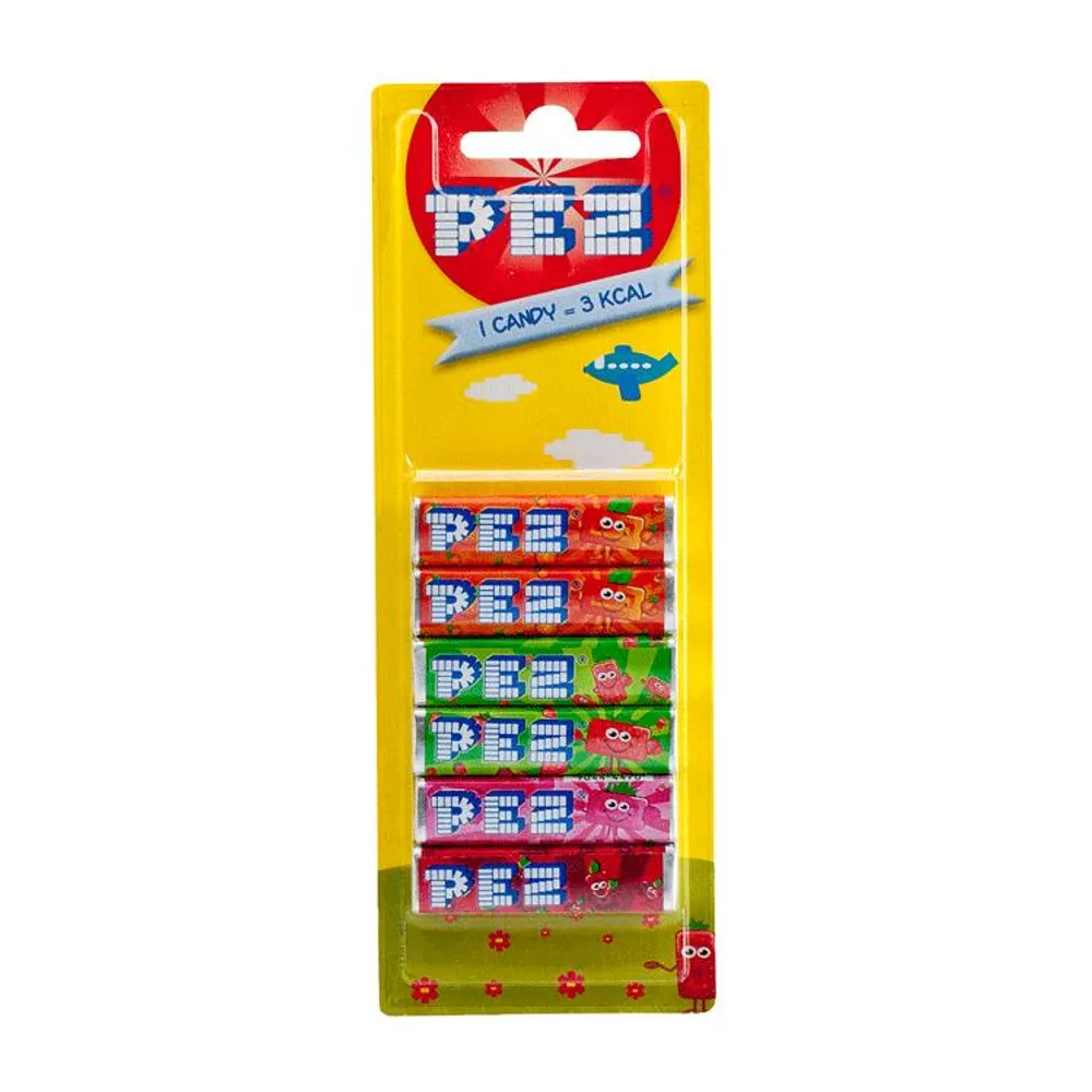 Bombon PEZ fruit 6-pack 51 g