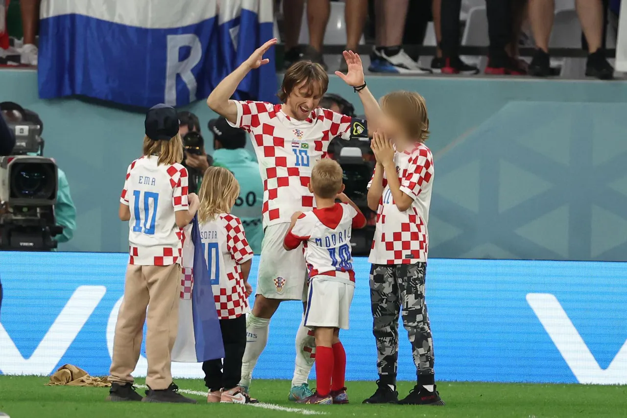 Djeca Luke Modrića slavila pobjedu protiv Brazila
